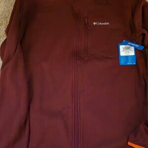 NEW Columbia Men's Essential Hike™ Grid Fleece Full Zip Red - Large